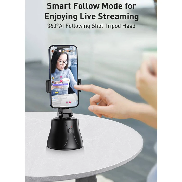 Βάση smartphone Baseus smart με tracking, SUYT-B01, μαύρη