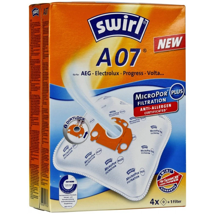 Σακούλες για Ηλεκτρική Σκούπα Swirl A 07 MP Plus AirSpace