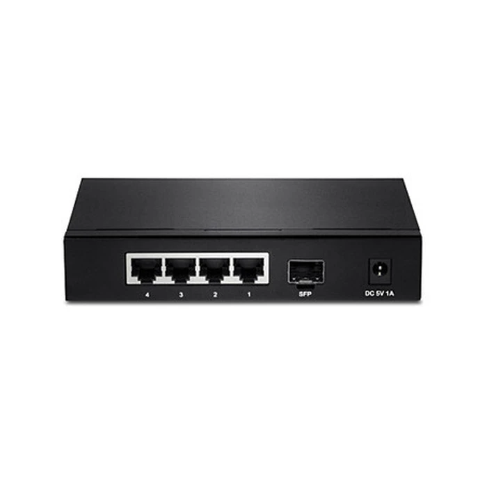 Network Switch 4-port Gbit 1 SFP Fanless Metal