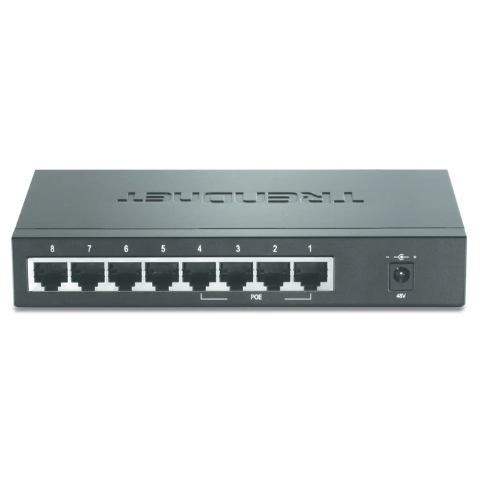 Network Switch 8-Port 10/100Mbps PoE 4 PoE