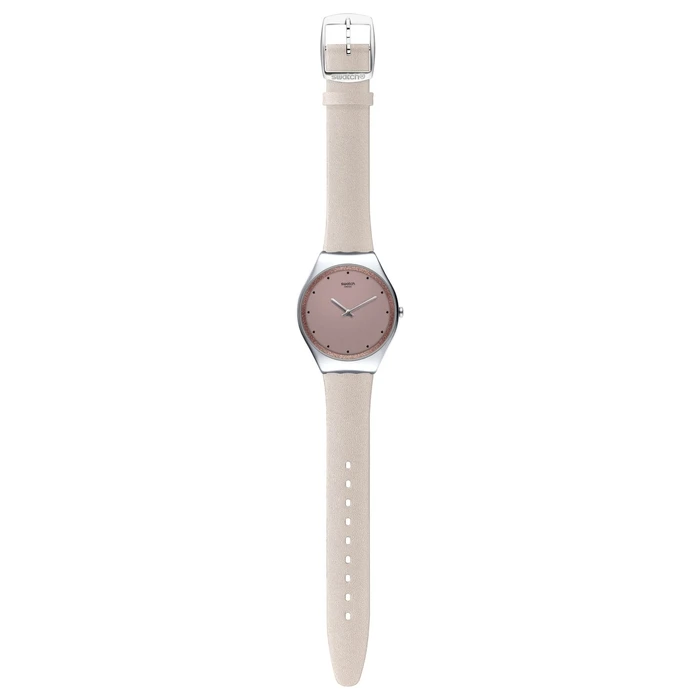 Γυναικείο Ρολόι Swatch Syxs128 (38mm) Μεταλλικό Μπρασελέ Λευκό