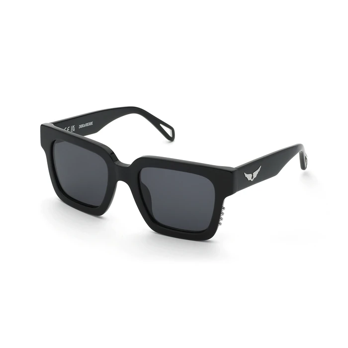 Zadig & Voltaire Γυναικεία Γυαλιά Ηλίου SZV419V 700Y (Μαύρο κοκκάλινο σκελετό, Μαύρος φακός) 55/16/140