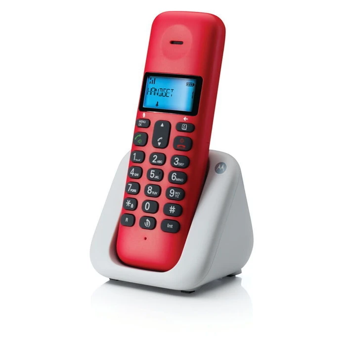 Ασύρματο Τηλέφωνο Motorola T301 Cherry (Ελληνικό Μενού) με ανοιχτή ακρόαση