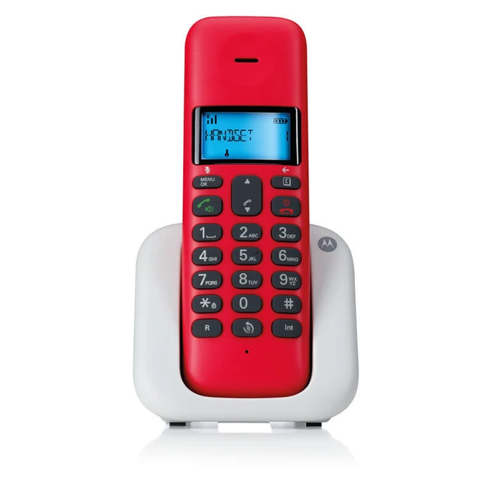 Ασύρματο Τηλέφωνο Motorola T301 Cherry (Ελληνικό Μενού) με ανοιχτή ακρόαση