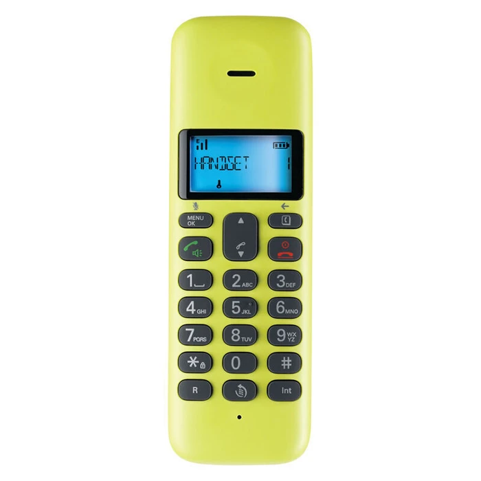 Ασύρματο Τηλέφωνο Motorola T301 Lime Lemon (Ελληνικό Μενού) με ανοιχτή ακρόαση