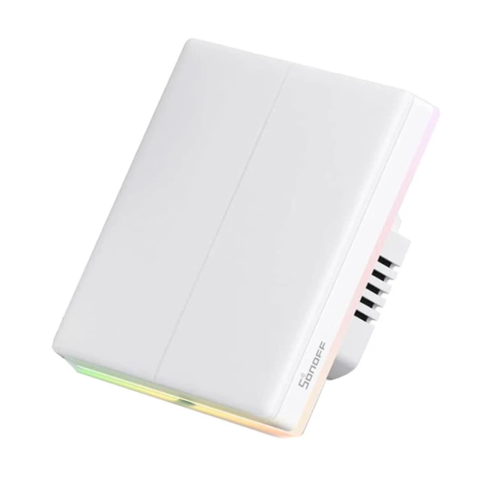 Sonoff Smart Διακόπτης T5-2c-86 Με Led Φωτισμό, Διπλός, Wi-Fi, Λευκός