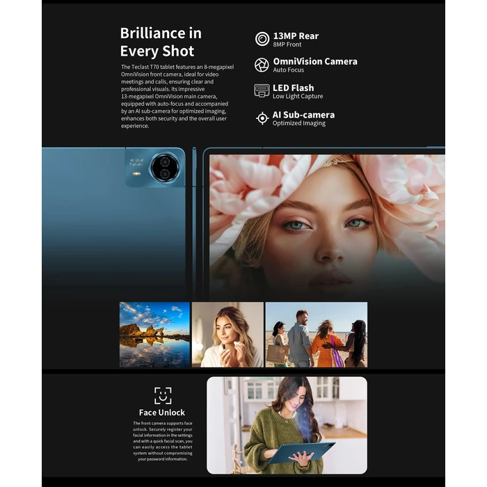 Teclast T70 4G 14" Tablet (8GB/128GB) Μπλε