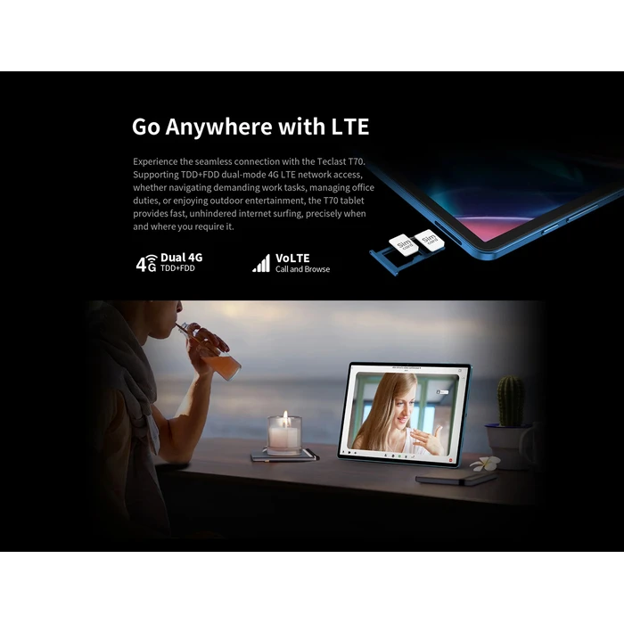 Teclast T70 4G 14" Tablet (8GB/128GB) Μπλε