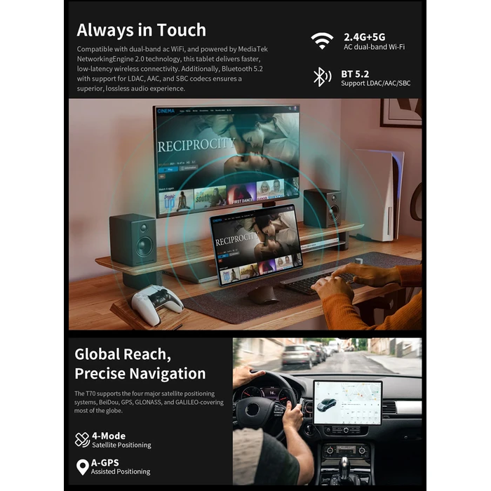 Teclast T70 4G 14" Tablet (8GB/128GB) Μπλε