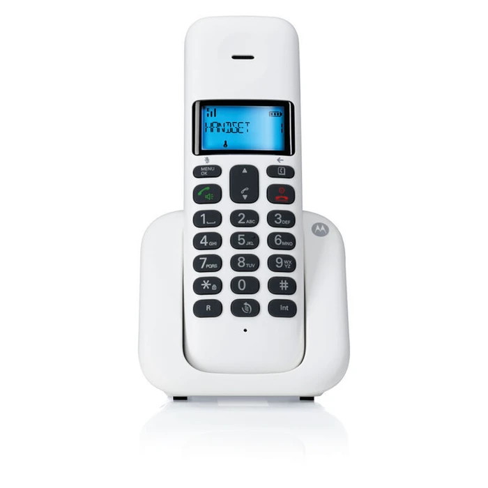 Ασύρματο Τηλέφωνο Motorola T301 White (Ελληνικό Μενού) με ανοιχτή ακρόαση