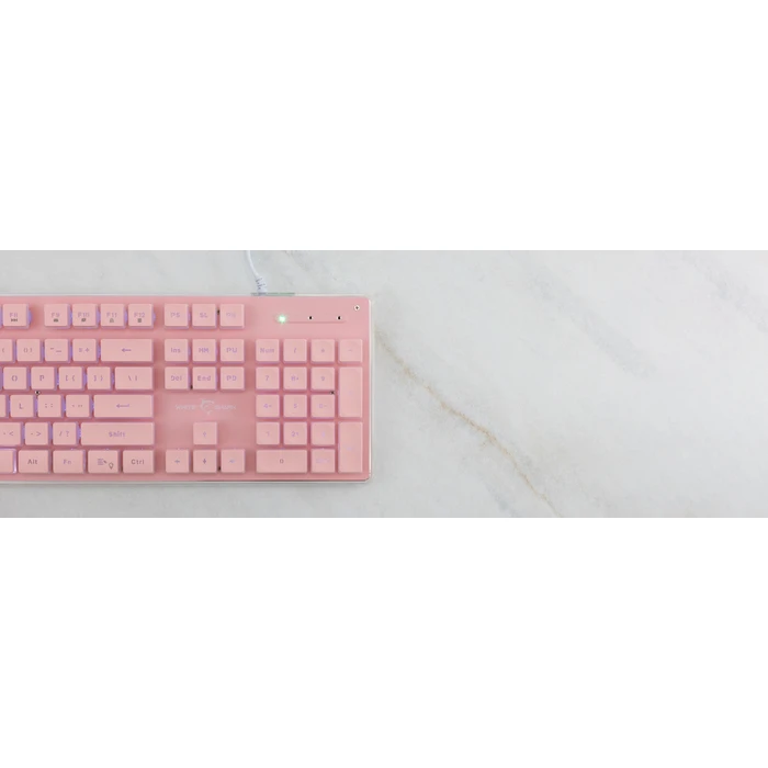 Gaming Πληκτρολόγιο White Shark Led Keyboard Gk-003441 Tachi Us Layout Pink