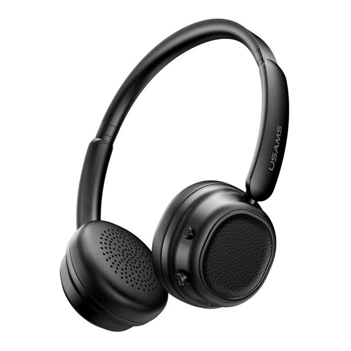 Usams SR01 Ασύρματα Bluetooth On Ear Ακουστικά με 40 ώρες Λειτουργίας Μαύρα