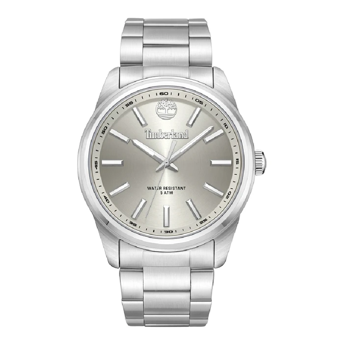 Timberland Men's Analog Quartz Watch 45 mm Grey Stainless Steel TDWGG0030001