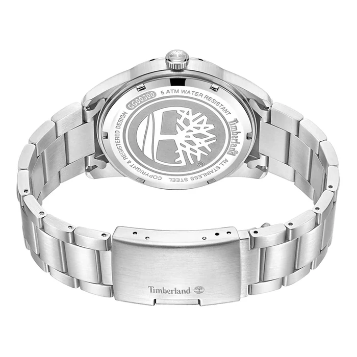 Timberland Men's Analog Quartz Watch 45 mm Grey Stainless Steel TDWGG0030001