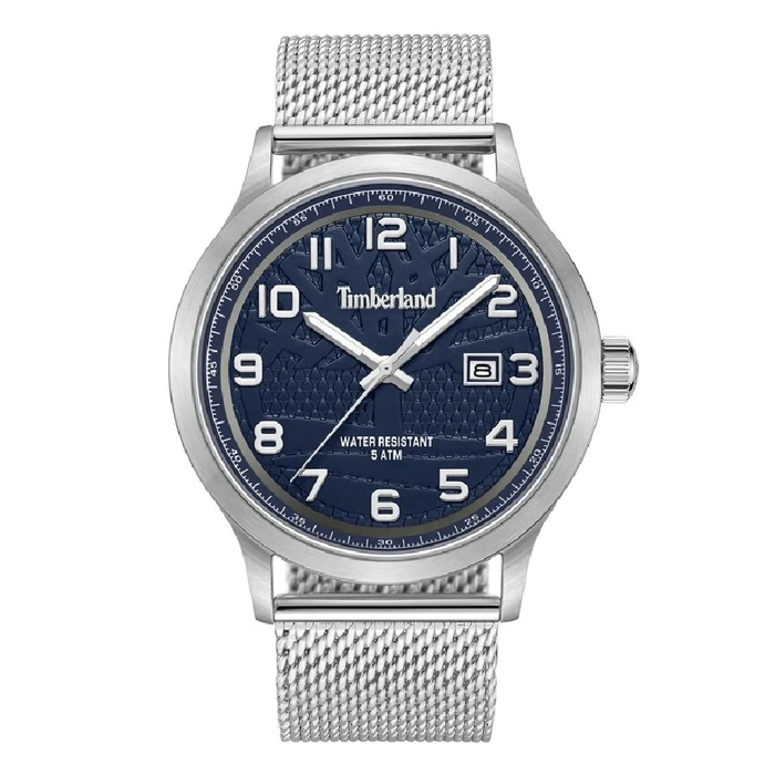 Ανδρικό Ρολόι Timberland Tdwgh0028801 (45mm) Μεταλλικό Μπρασελέ Ασημί