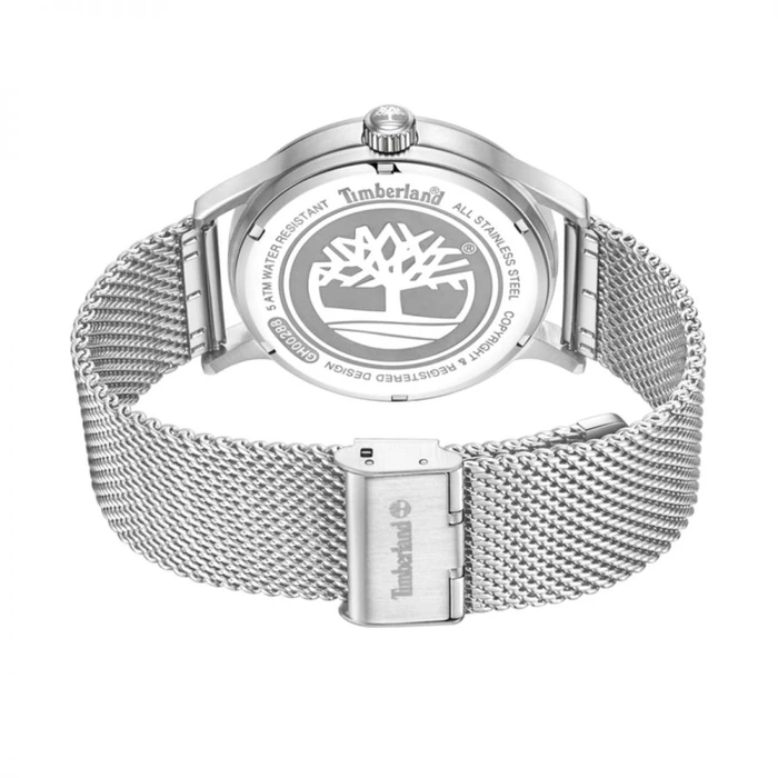 Ανδρικό Ρολόι Timberland Tdwgh0028801 (45mm) Μεταλλικό Μπρασελέ Ασημί