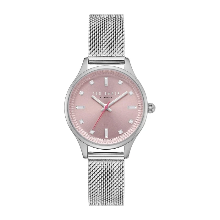 Γυναικείο Ρολόι Ted Baker Te50650001 (32mm) Μεταλλικό Μπρασελέ Ασημί