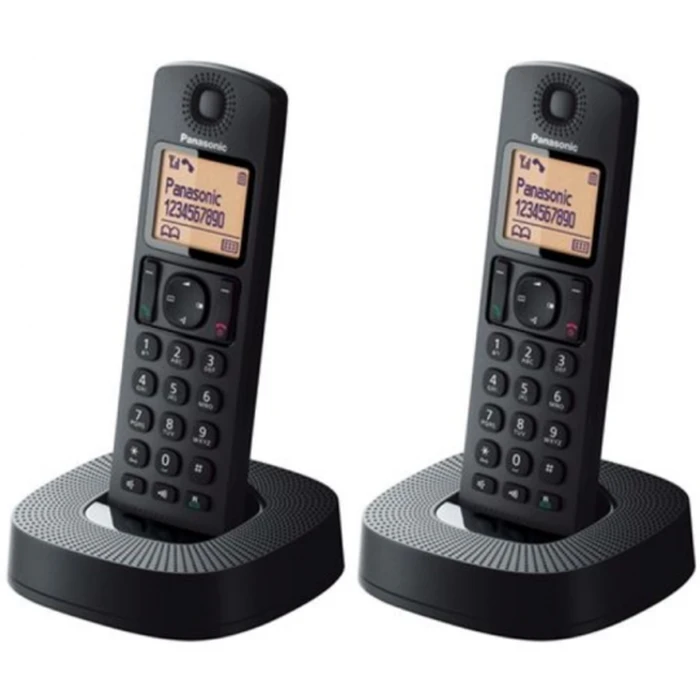 Panasonic KX-TGC312 Cordless Phone Duo Black