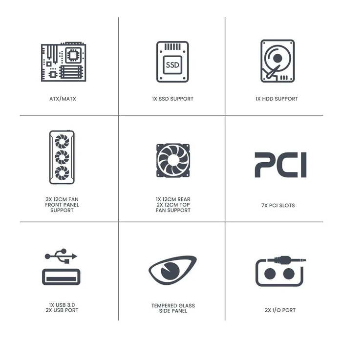 Κουτί Η/Υ Armaggeddon Dual Chamber With 3 Argb Fans Tritron 3 White
