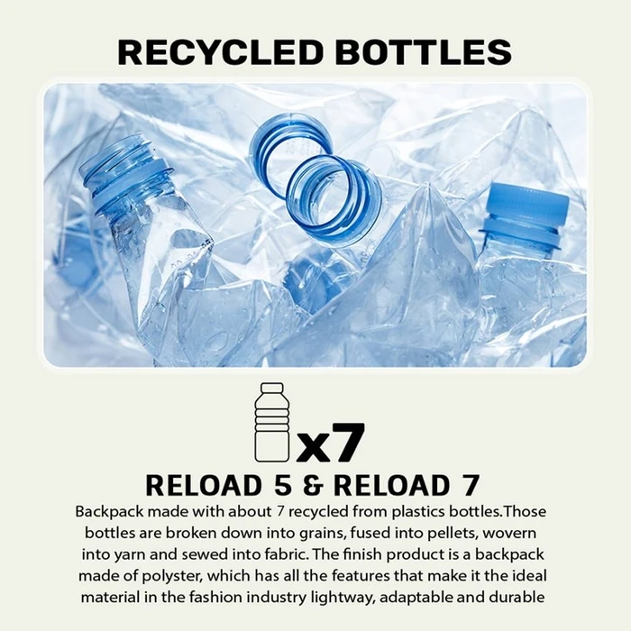 Τσάντα Μεταφοράς Armaggeddon 15.6 Laptop Eco Backpack Sea Blue-Grey