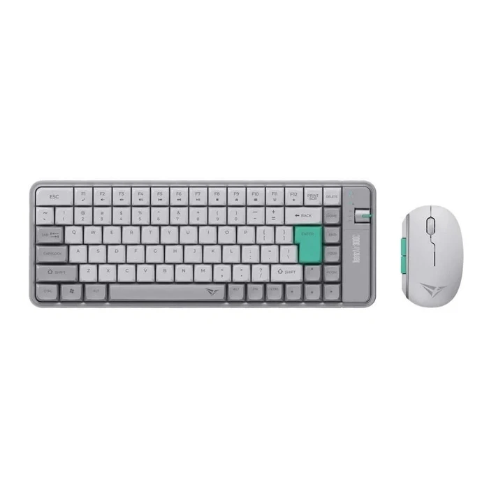 Alcatroz Tetriz Air 300C Wireless Keyboard (84-key US) & Mouse Set - Winter White