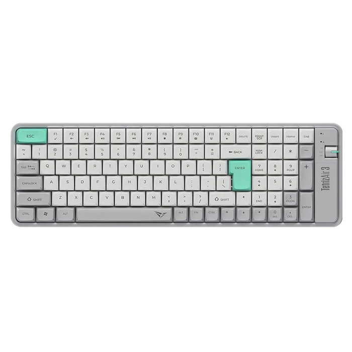 Alcatroz Tetriz Air 3 Ασύρματο Bluetooth Πληκτρολόγιο US Winter White