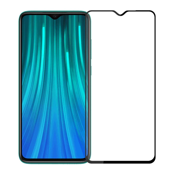 Screen Protector Powertech 5D, Full Glue, Xiaomi Redmi Note 8 Pro, μαύρο