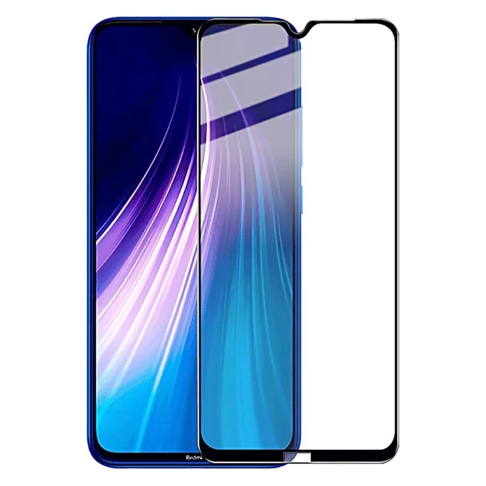 Screen Protector Powertech 5D, Full Glue, Xiaomi Redmi Note 8T, μαύρο