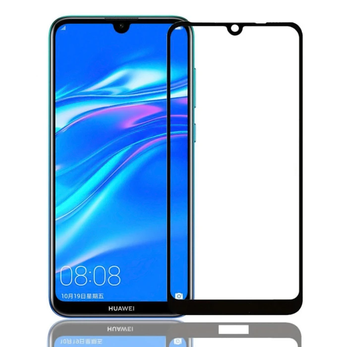 Screen Protector Powertech 5D για Huawei Y8p, full glue, μαύρο