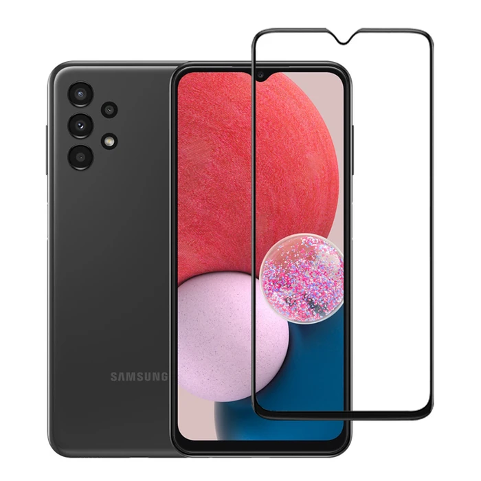 Screen Protector Powertech Tempered Glass 5D TGC-0552, full glue, Samsung A13, μαύρο