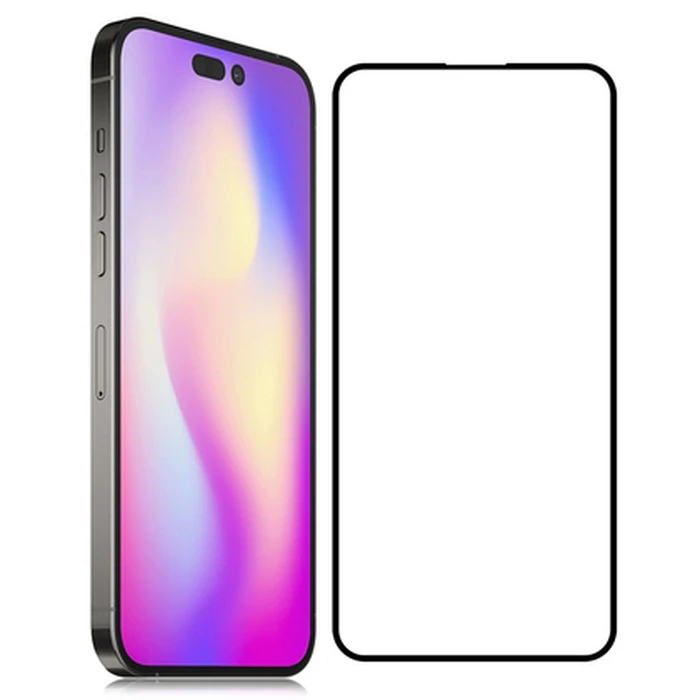 Screen Protector Powertech Tempered Glass 5D TGC-0571, iPhone 14 Pro, full glue, μαύρο