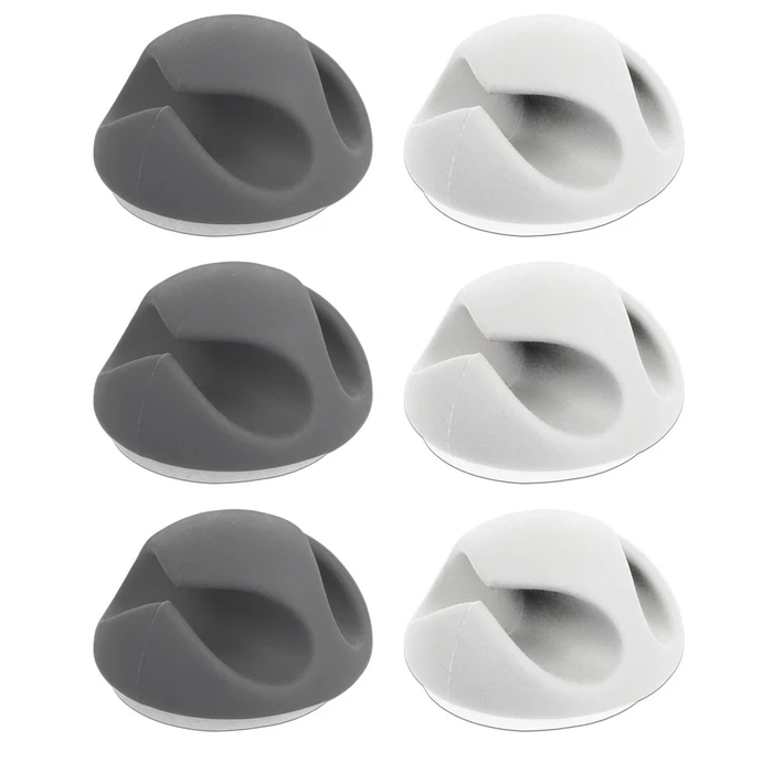 Οργανωτής Καλωδίων Powertech Σιλικόνης TIES-010, 2 Καλωδίων, 6τμχ