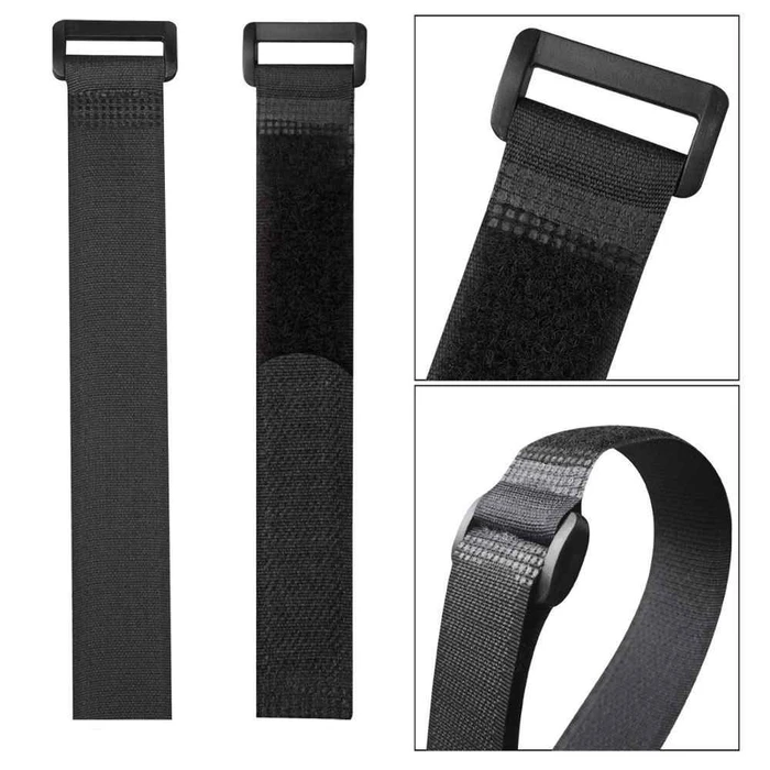 Δεματικά Καλωδίων Powertech Ιμάντας velcro TIES-025, 30x2cm, μαύρος, 10τμχ