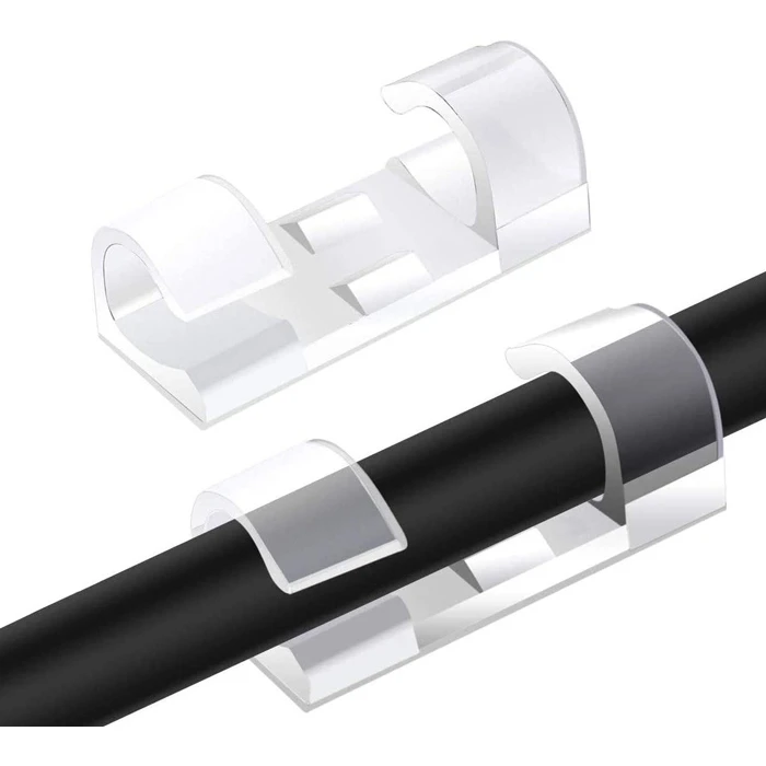 Οργανωτής Καλωδίων Powertech TIES-031, 3.3x1.3x1.2cm, διαφανές, 12τμχ