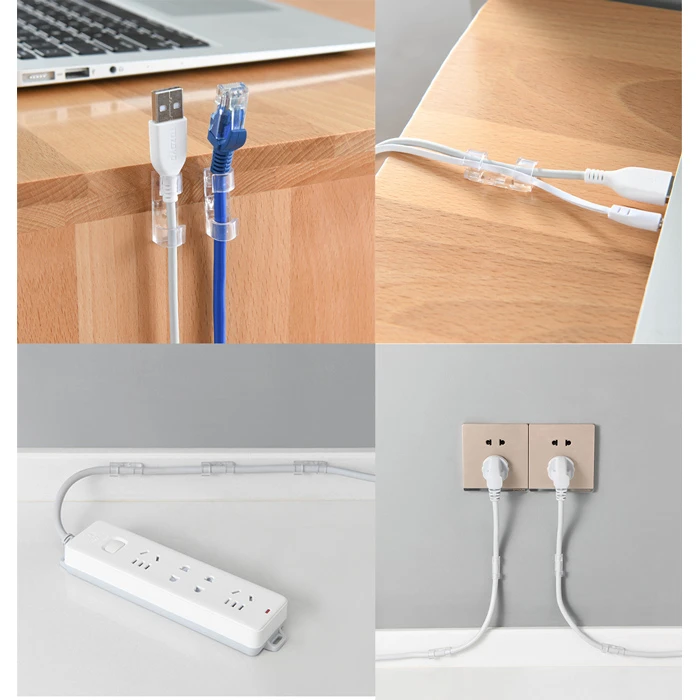 Οργανωτής Καλωδίων Powertech TIES-032, 3.3x1x1cm, διαφανές, 20τμχ