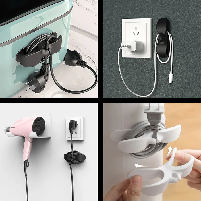 Οργανωτής Καλωδίων Τροφοδοσίας ηλεκτρικών συσκευών TIES-069, μαύρος