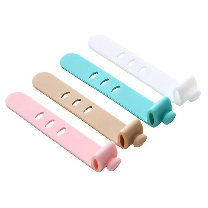 Δεματικά Καλωδίων Powertech TIES-077, 6.5X1Cm, Πολύχρωμα, 4τμχ