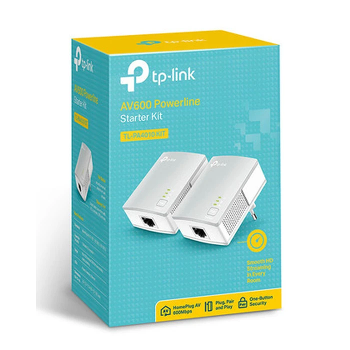 Powerline TP-Link AV600 Starter Kit TL-PA4010 KIT, Ver. 3.0
