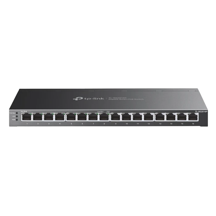 Network Switch TP-Link JetStream TL-SG2016P, 16-Port Gigabit, 8x PoE+, Ver. 1.0