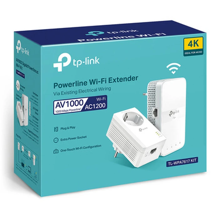 Powerline TP-Link ac Wi-Fi Kit TL-WPA7617, AV1000 Gigabit, Ver. 1.0