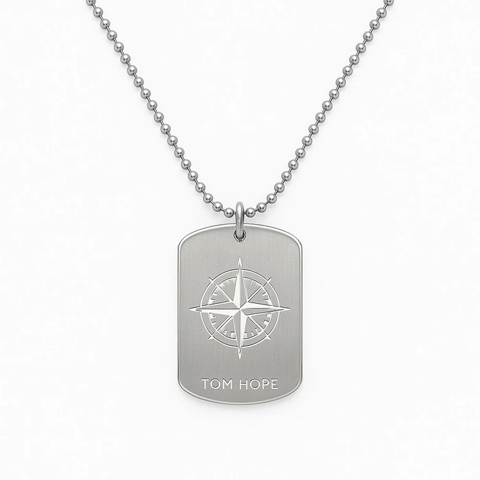 Ανδρικό Κολιέ Tom Hope Tm0652 (45cm) από Ατσάλι Grey