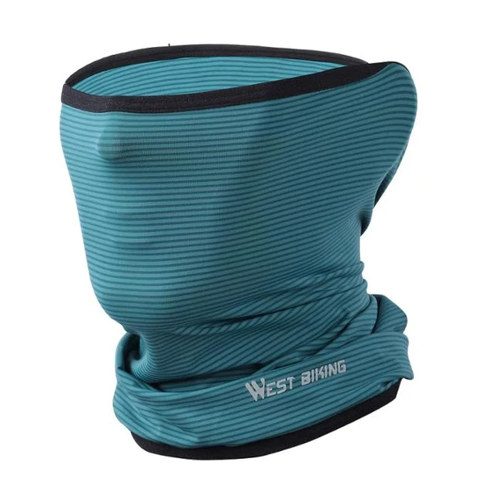 Αθλητικό περιλαίμιο WEST BIKING TMV-0038, καλοκαιρινό, διαπνέων, πετρόλ