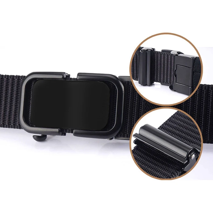 Ζώνη στρατιωτικού τύπου TMV-0045, ρυθμιζόμενη, 3.4 x 120cm, μαύρη