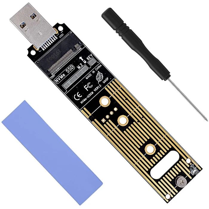 Αντάπτορας USB Powertech M.2 Key M NVMe σε USB 3.1 Gen 2 TOOL-0045