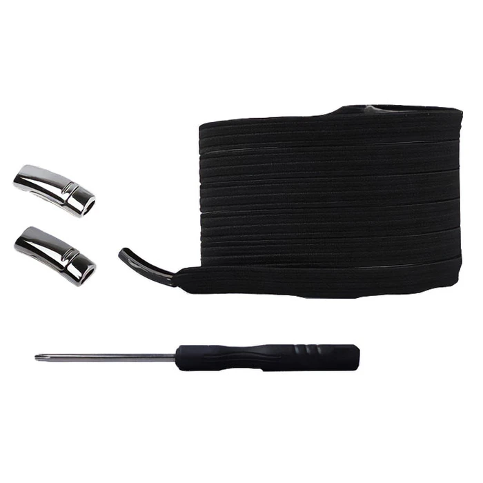 Κορδόνια Παπουτσιών Ελαστικά TOOL-0063 με μαγνητικά κλικ, 1m, μαύρα