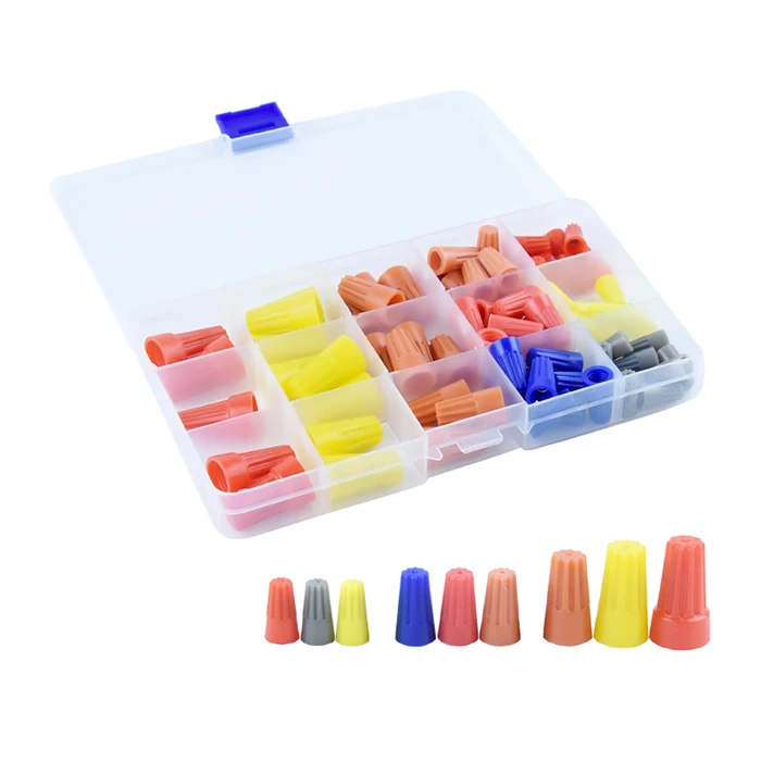 Σετ Σύνδεσμοι Καλωδίου Twist-On Tool-0087, Διάφορα Χρώματα/Μεγέθη, 87τμχ