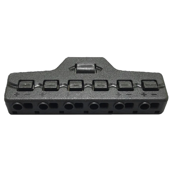 Splitter Block Tool-0095 Για Led Καλωδιοταινίες, 6-Port, Μαύρο