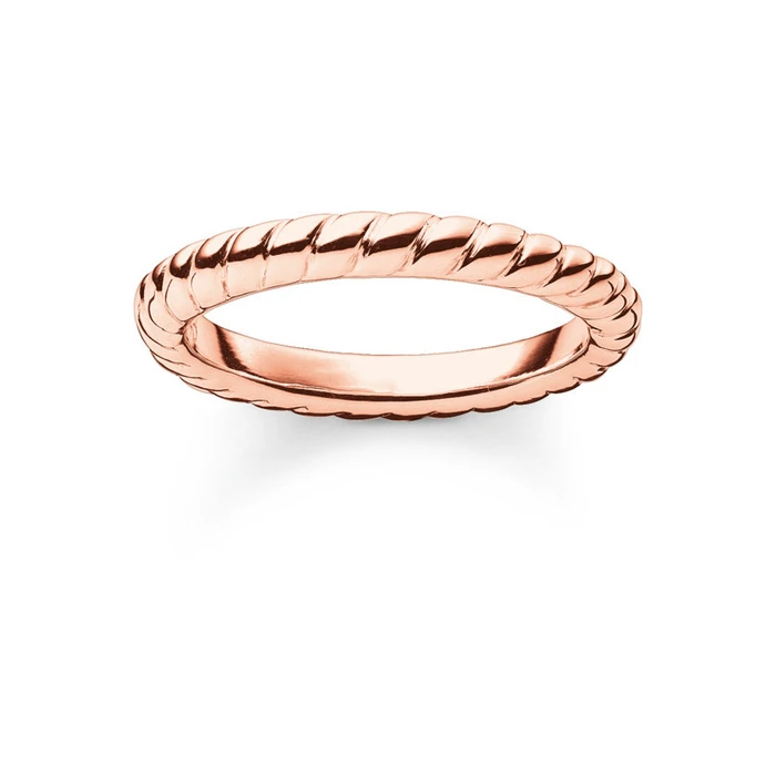 Γυναικείο Δαχτυλίδι Thomas Sabo Tr19784151246 από Ασήμι Pink Gold