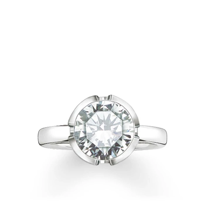 Γυναικείο Δαχτυλίδι Thomas Sabo 036-051-14-54 (54) από Ασήμι Silver