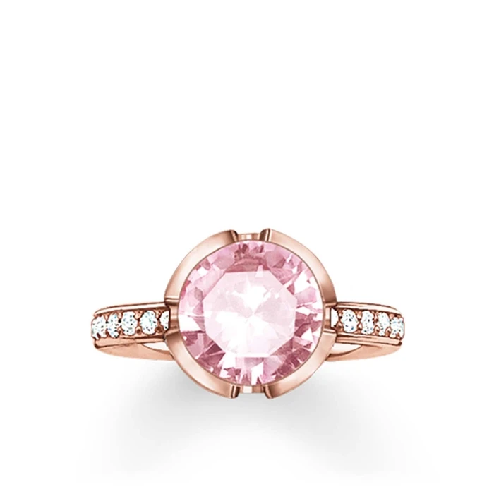 Γυναικείο Δαχτυλίδι Thomas Sabo 2037-633-9-52 (52) από Ασήμι Rose Gold, Rose